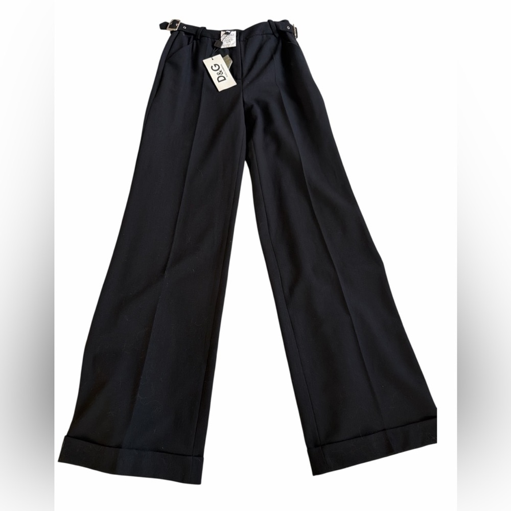 Authentic Vintage D&G Black Wide-Leg Trousers
From Italy